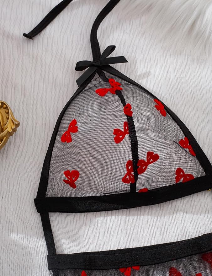 Black/Red Bows