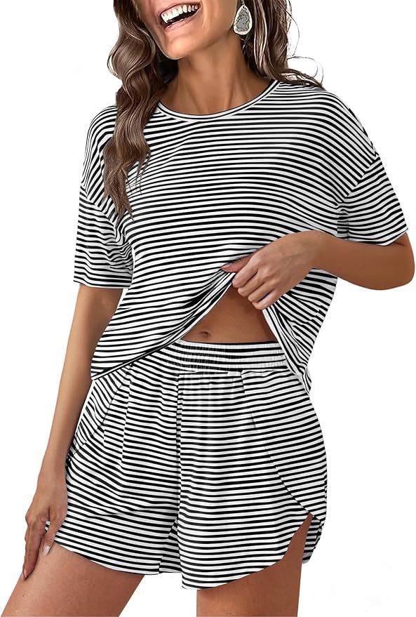Black White Striped