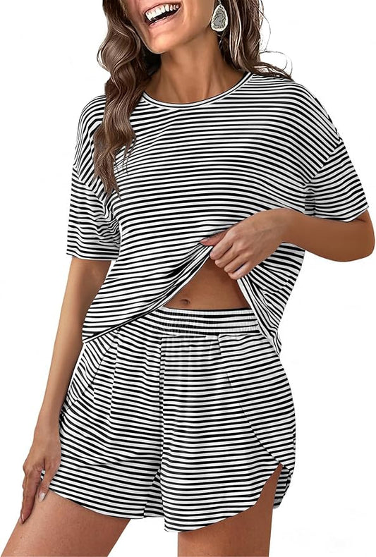 Black White Striped