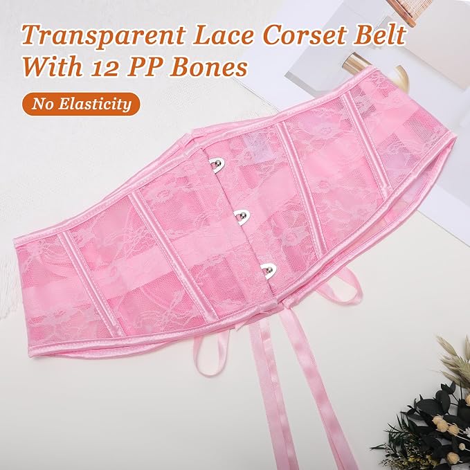 15-pink(transparent Lace)