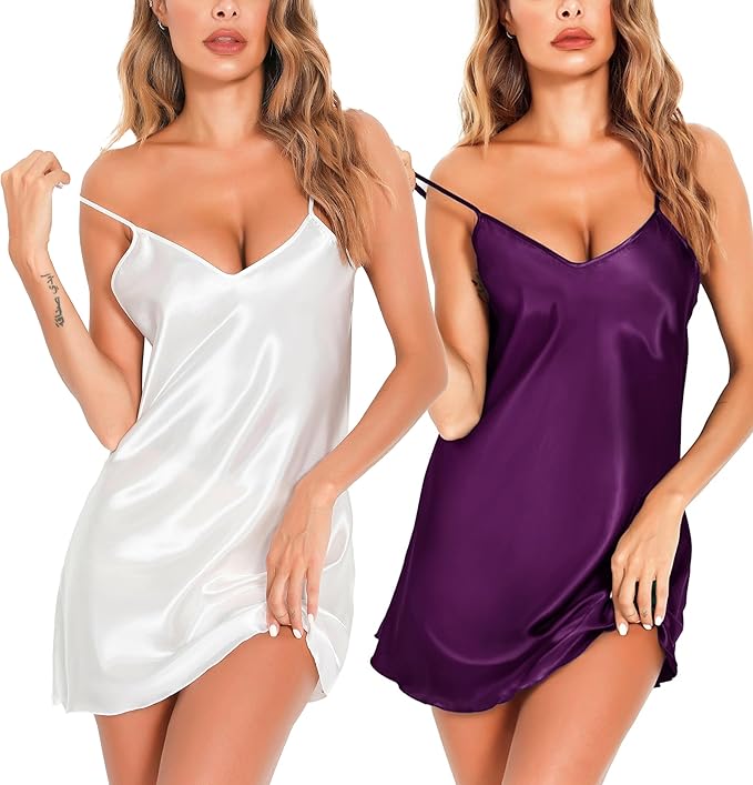 White & Dark Purple