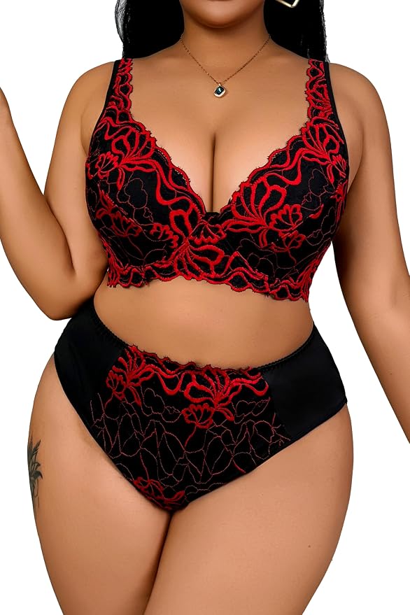 Black Red Flowers