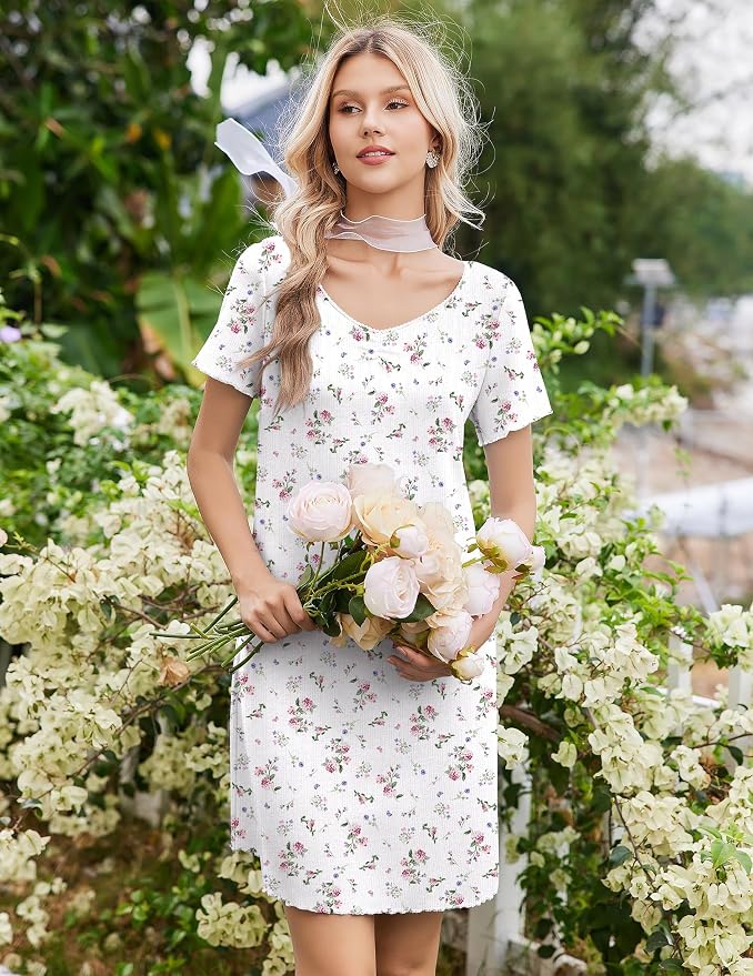 White Pink & Purple Florals