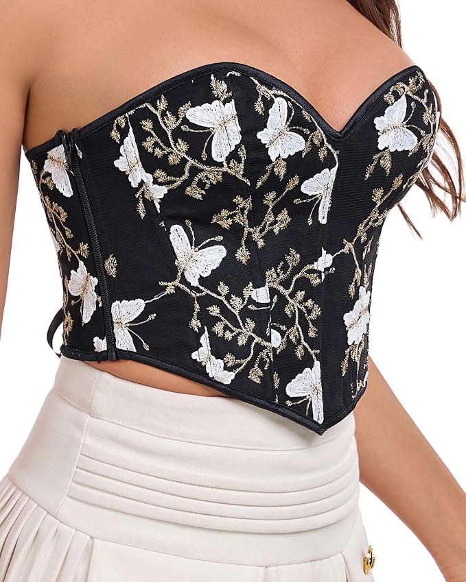 Floral Black-short