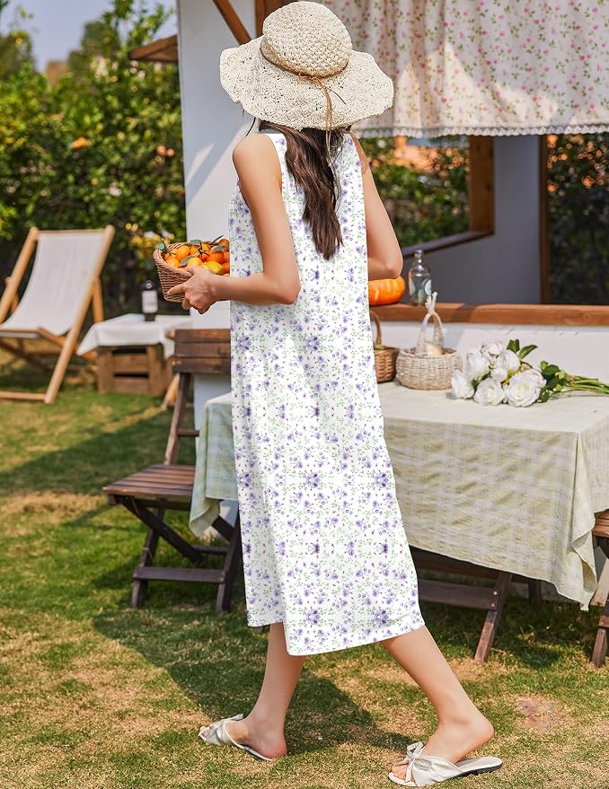 White Purple Florals