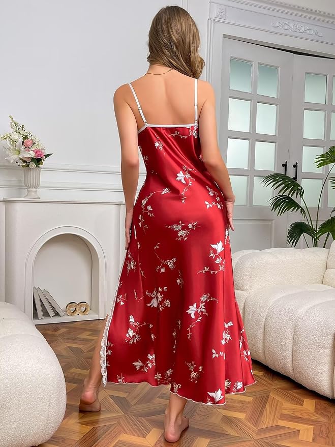 Brick Red Floral