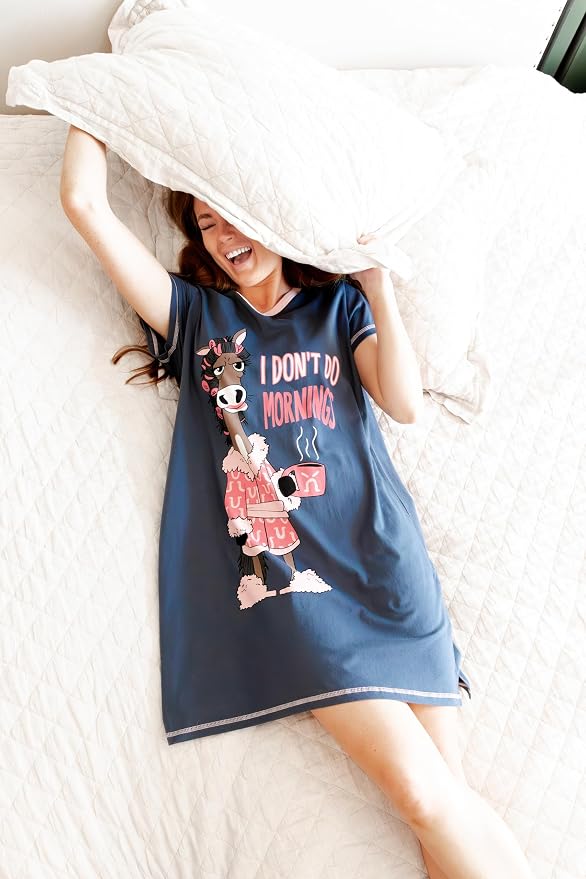 Don't Do Mornings Horse Nightshirt