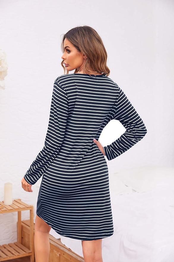Dark Blue Striped