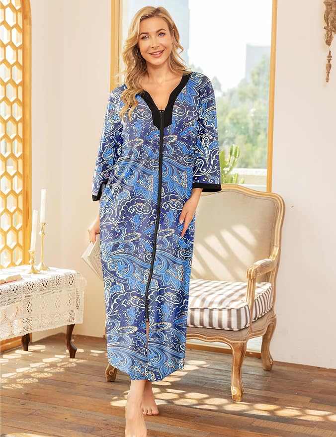 Blue Paisley-long