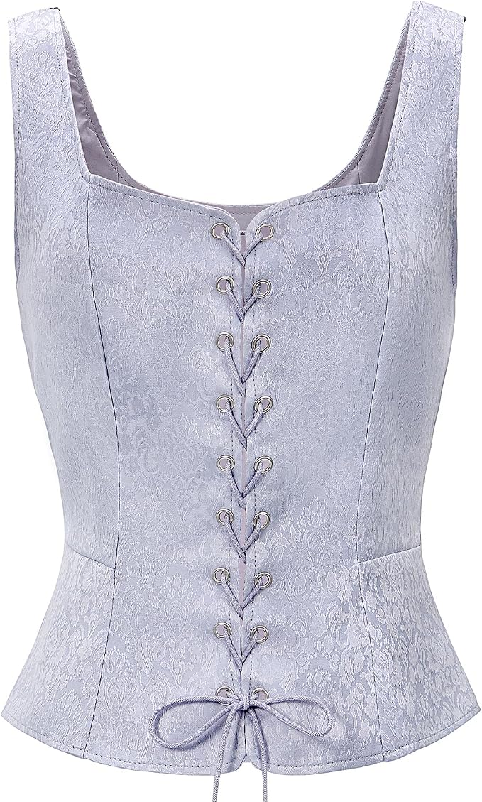 Jacquard Purple Corset