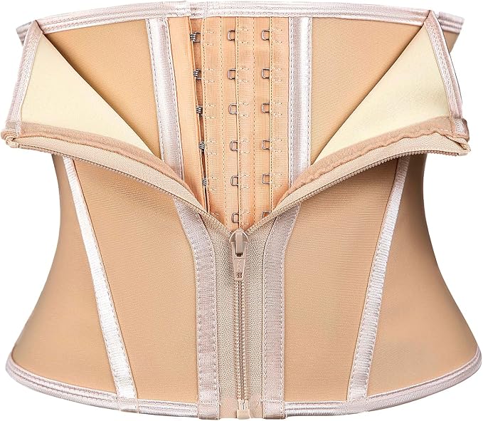 Beige (9'' Short Torso, 9 Steel Bones, Zipper)