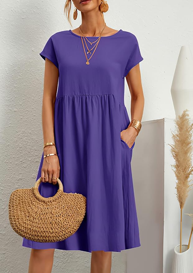 Purple Midi Dress