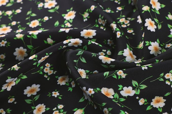 Black Yellow Floral