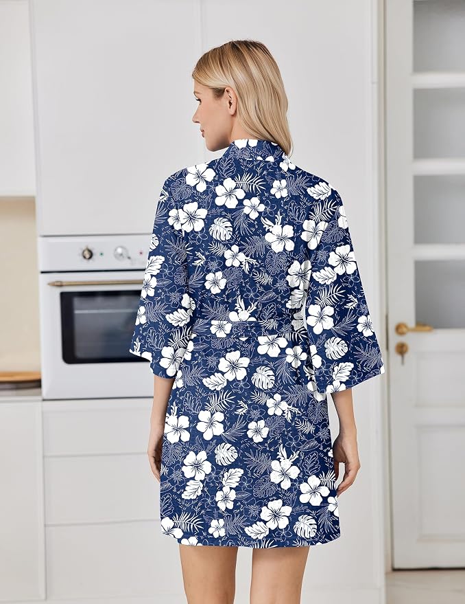 Deep Blue-floral
