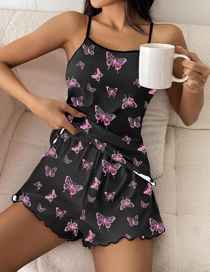 Black Pink Butterfly