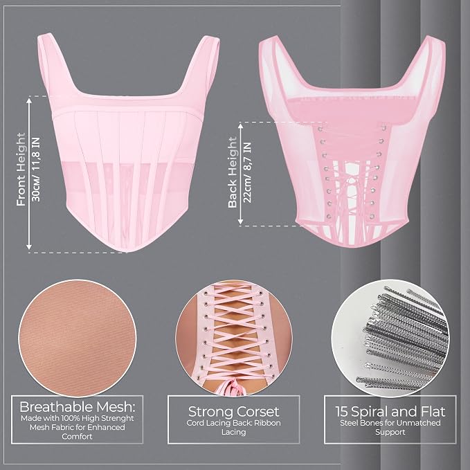 Pink - Measure Your Body & Use the Size Chart!