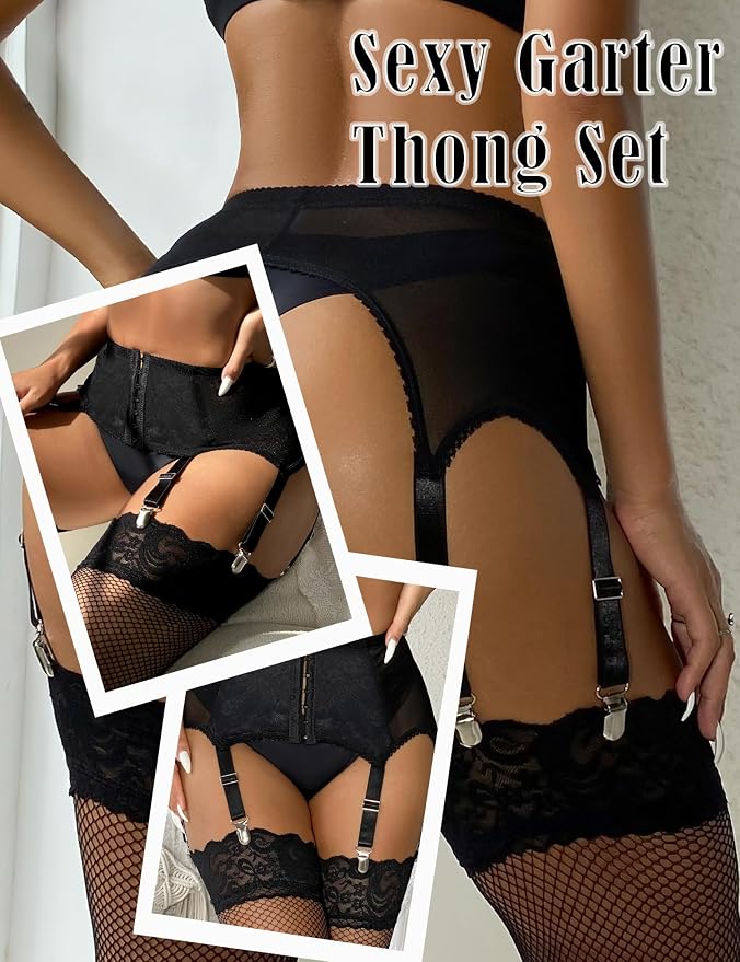 #Black-lace (Only Garter)