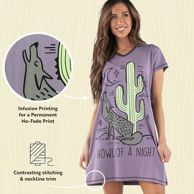 Howl of Night Purple Nightshirt