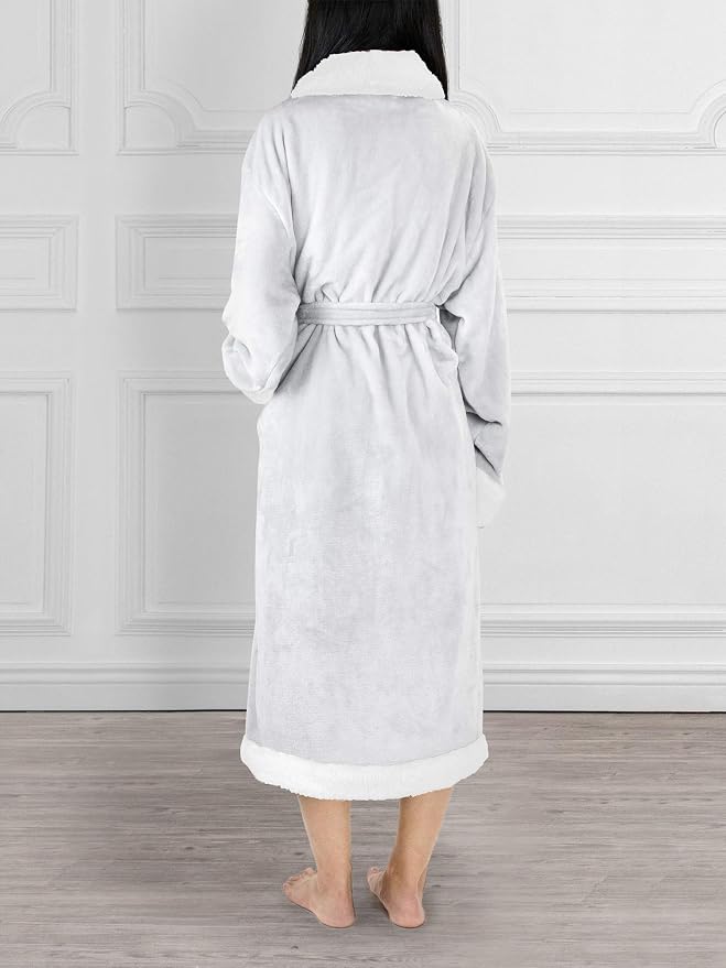 Light Grey With Sherpa
