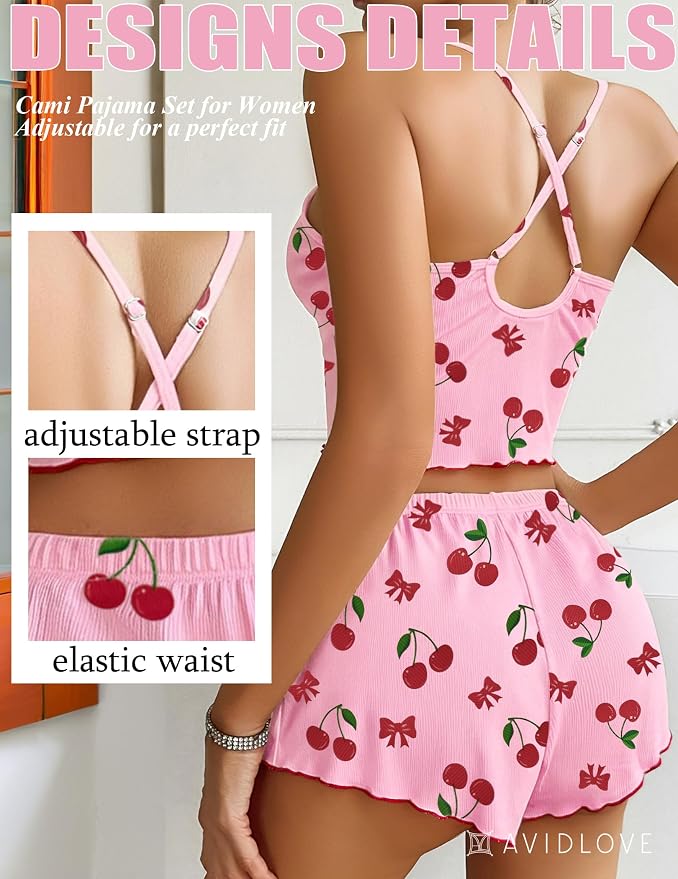 Pink Cherry Print