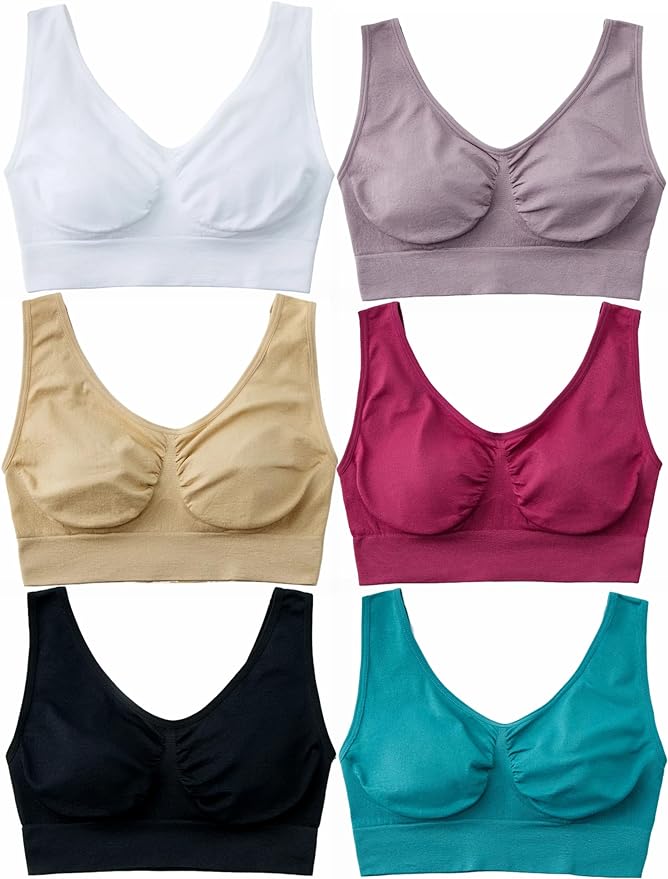 6pk: Black Nude White Cerulean Orchid Raspberry