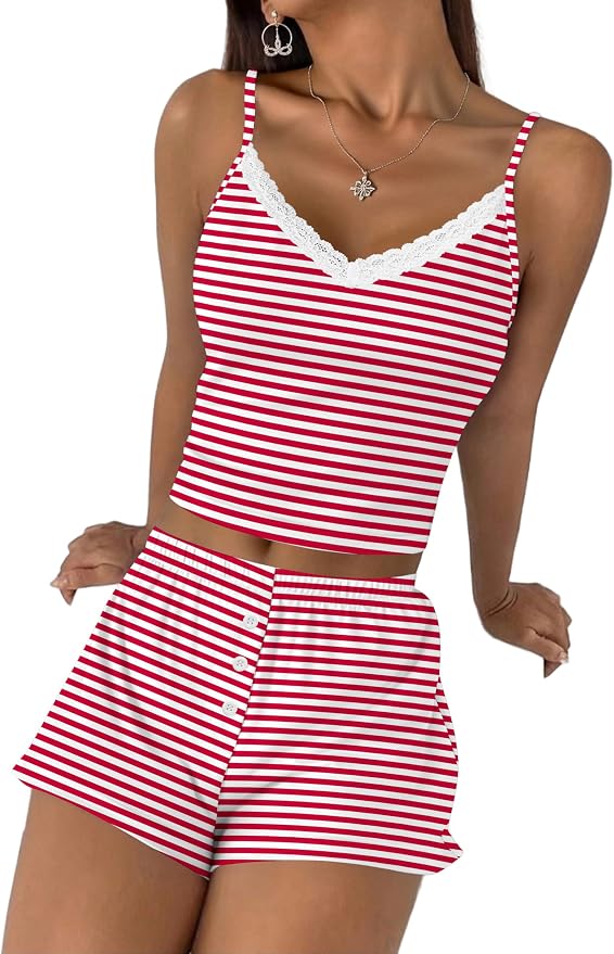 Stripe Rose Red