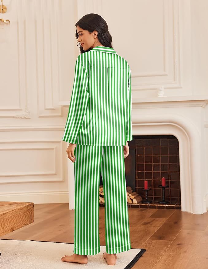 Green White Stripe