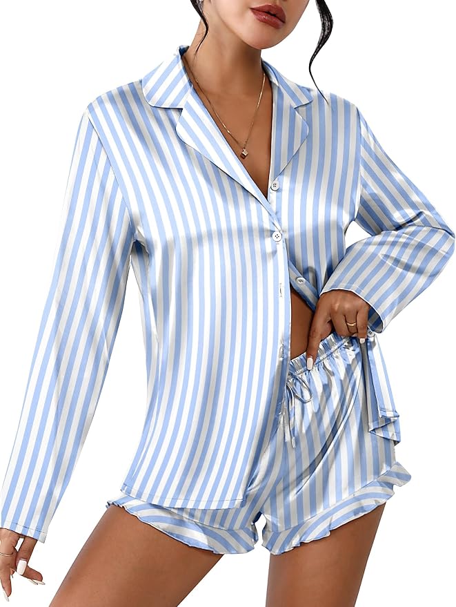 Striped Blue