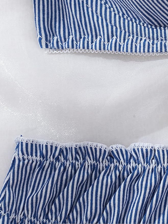 White Blue Stripes