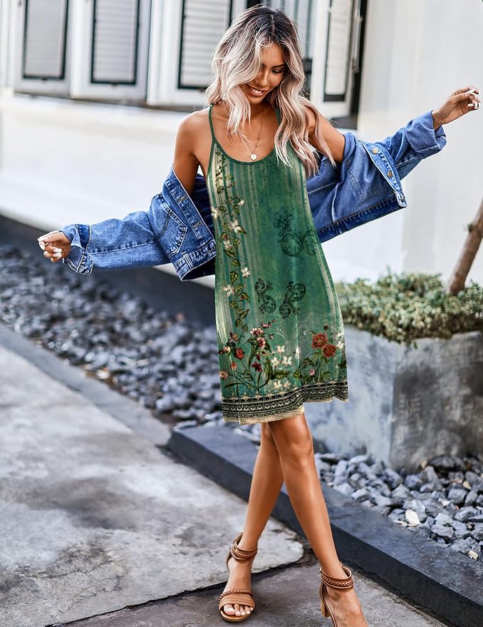 2 Pack Black & Green Floral