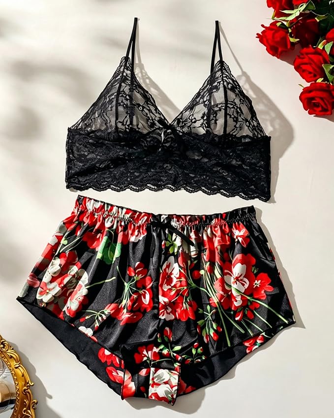Black-floral