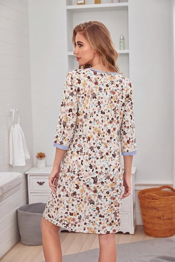Apricot Ditsy Floral