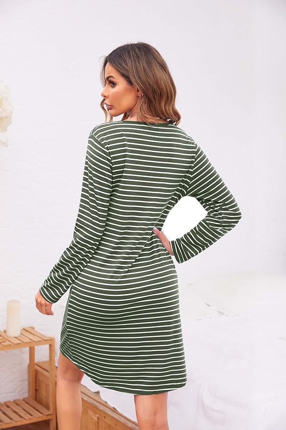 Army Green Striped