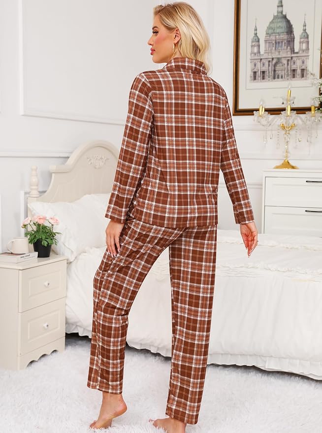 Brown White Plaid