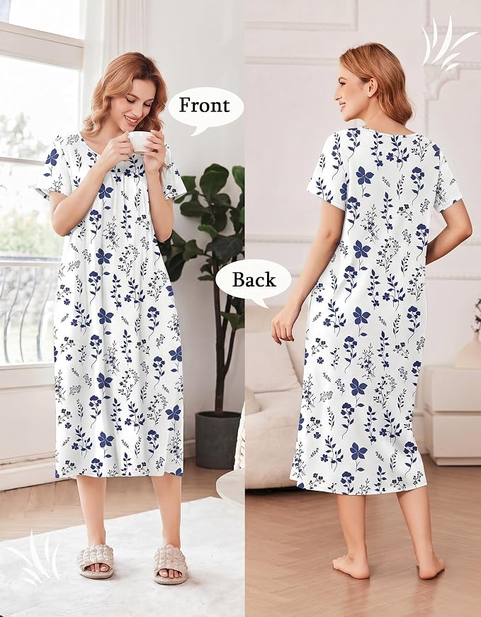 Navy Blue Flower