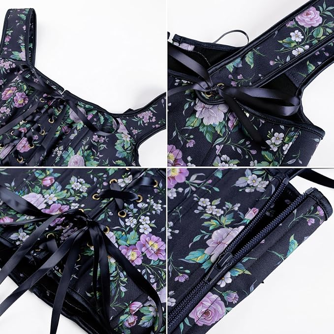 Navy Purple Floral