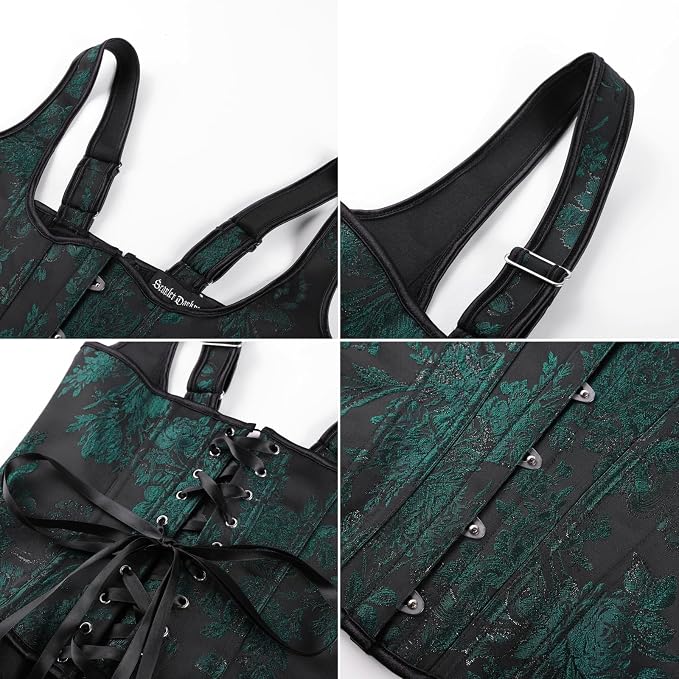 Dark Green Floral