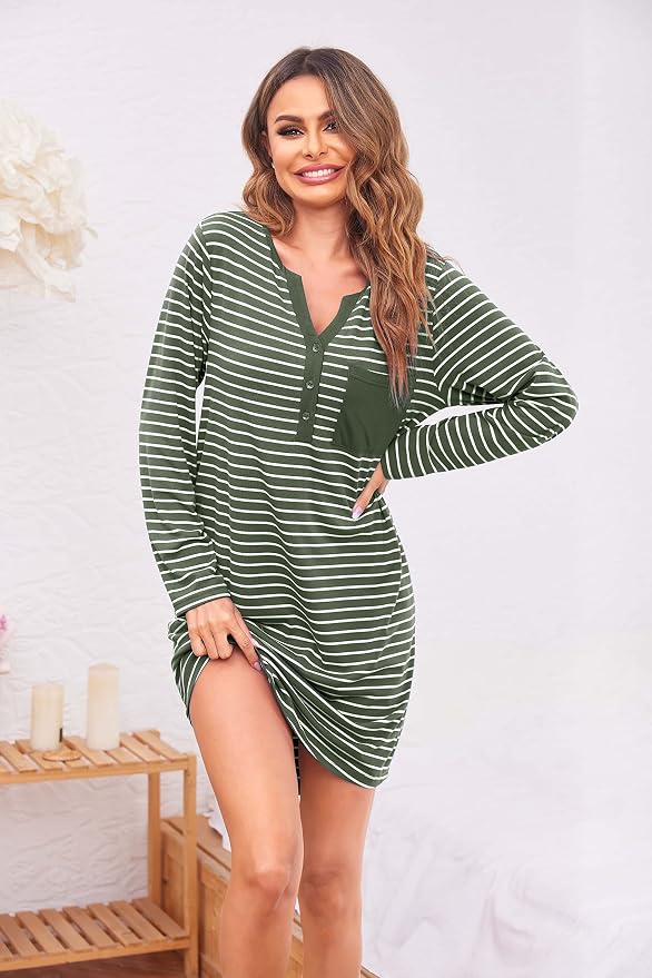 Army Green Striped