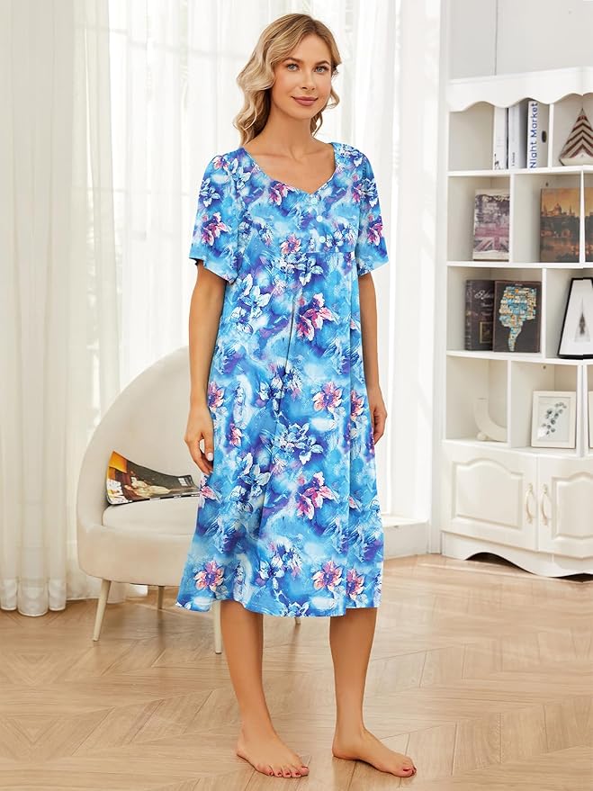 Blue Multi Flowers