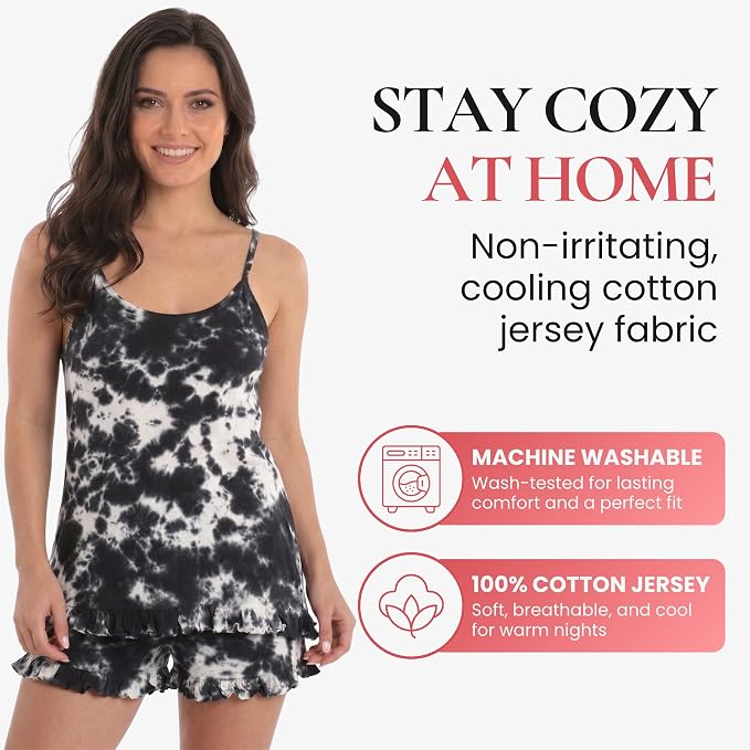 Tie Dye Black and White