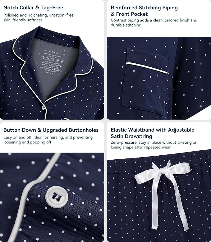 A-navy/White Dots