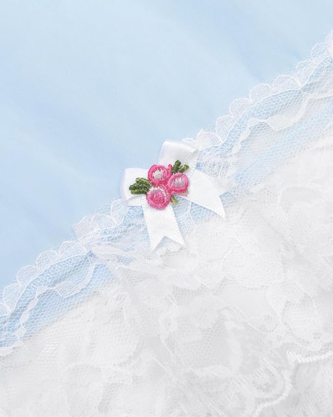 Baby Blue - White