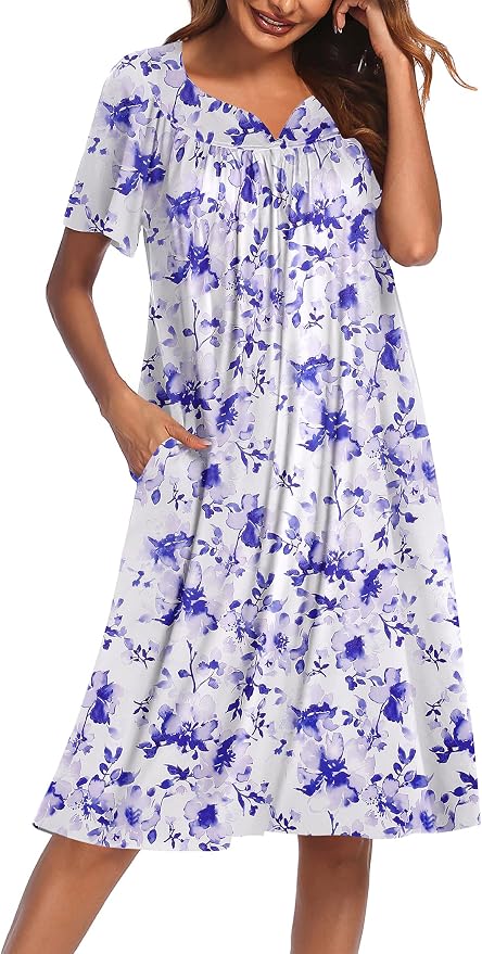 Purple White Floral