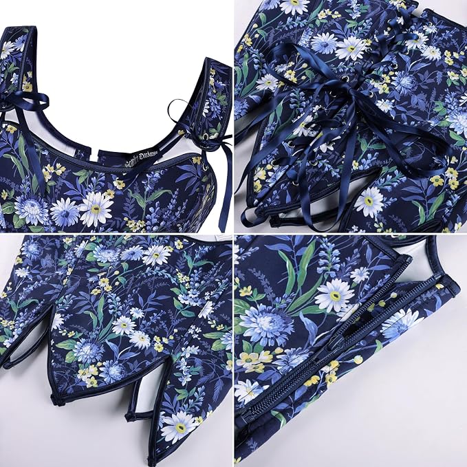 Navy Blue Floral