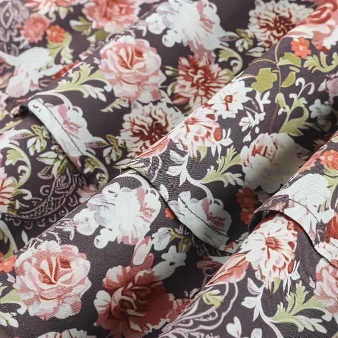 Brown Orange Floral