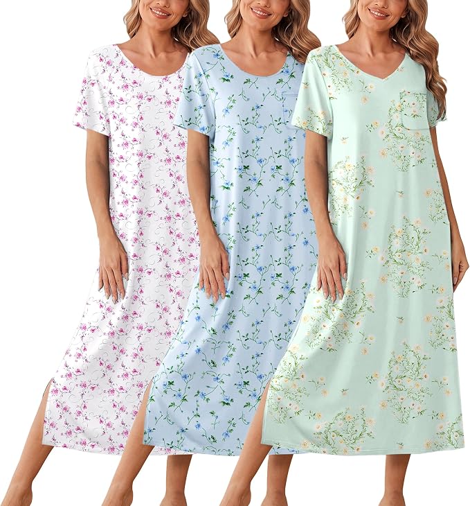 Light Green Floral/Blue Floral/Purple Floral