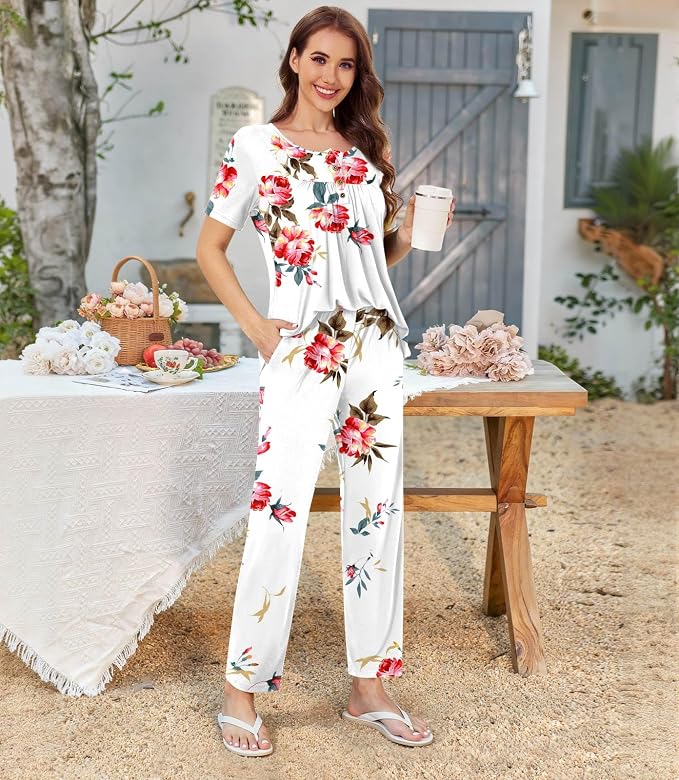 Short Floral White