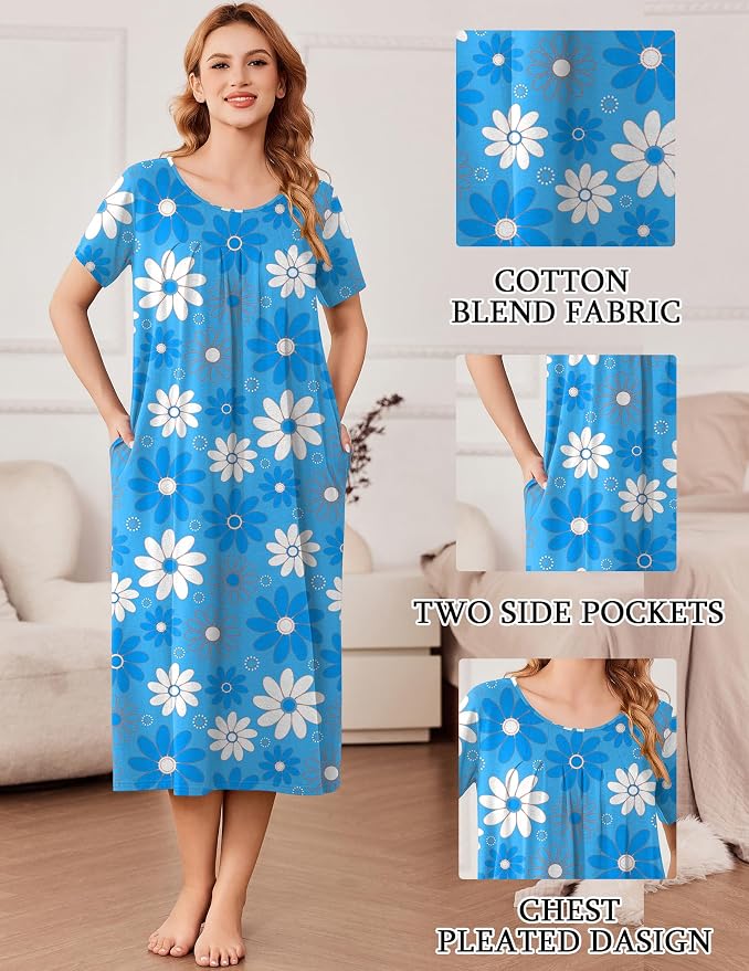 Line Drawing Flowers Blue