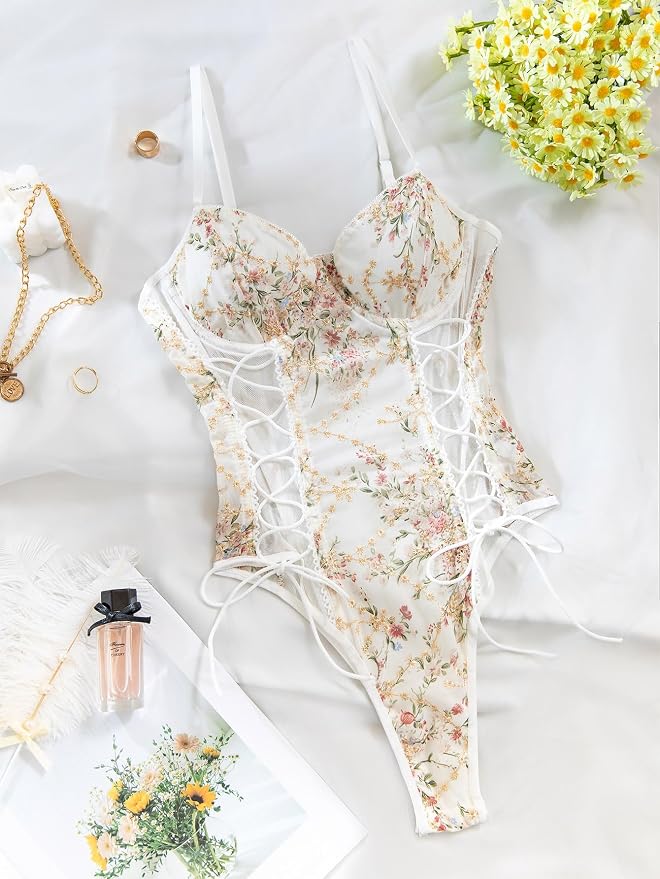 Underwire Flower White