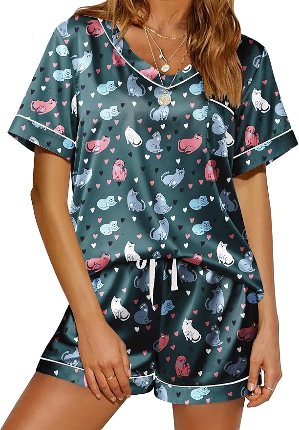 Dark Blue Cat & Heart